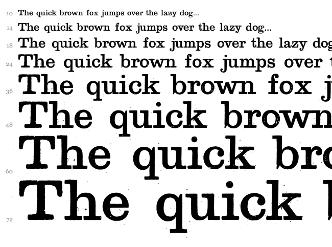 Golden Age font waterfall
